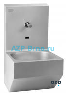 Раковина из нержавеющей стали с задней стенкой и встроенным автоматическим смесителем AUM 08 AZP Brno Чехия (фото, схема) Раковина из нержавеющей стали с задней стенкой и встроенным автоматическим смесителем AUM 08 AZP Brno Чехия (фото, схема)