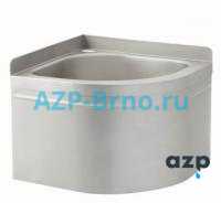 Угловая раковина из нержавеющей стали AUM 014 AZP Brno Чехия (фото, схема) Угловая раковина из нержавеющей стали AUM 014 AZP Brno Чехия (фото, схема)